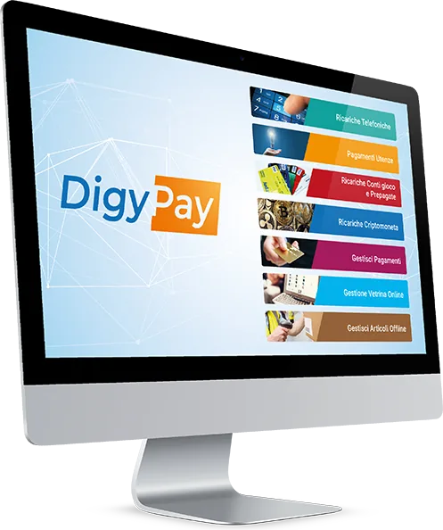 Vetrina e-commerce DigyPay su computer